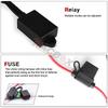 12V Flash Relay Cable Car Motorcycle LED Fog Lights Wire Harness On/Off Remote Control Switch Fog Lamp Spotlights High Low Light
