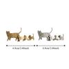 Fashion Cute Cat Family Brooch Minimalist Backpack Brooch Vintage Animal Pin  Scarves