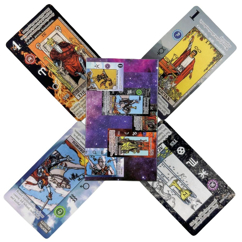 Таро с ключевыми словами колода карт игра значение изучение Таро для начинающих судьба видения гадание издание Oracke игральная доска колода