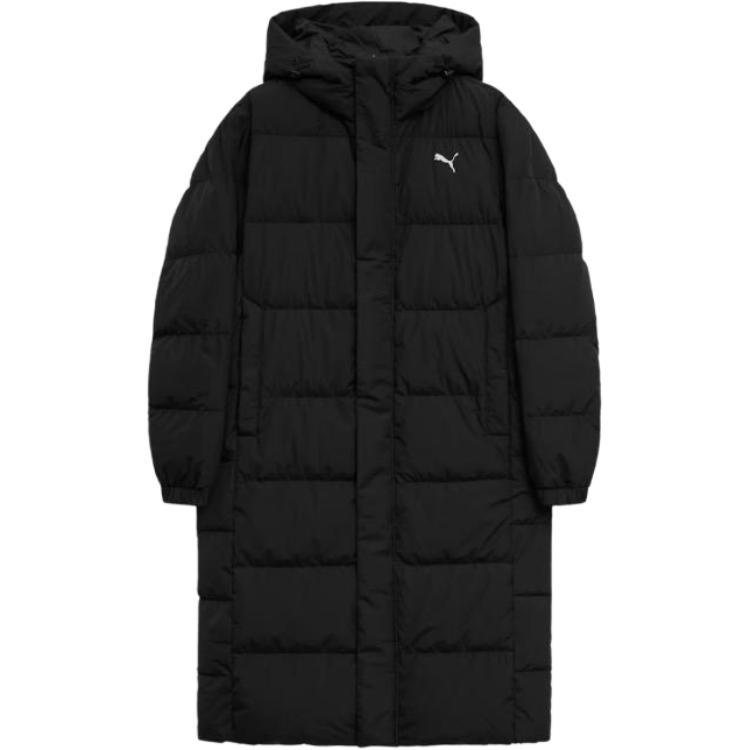Puma Ультра HC04 модный минималистичный двусторонний теплый длинный пуховик унисекс верхняя одежда черный 941155-01