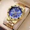 Модные деловые мужские часы Роскошные часы с большим циферблатом Мужские кварцевые наручные часы Часы Подарок Reloj Hombre