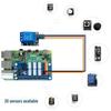 Raspberry Pi Starter Kit: 4B Zero 2W Pico W Board with 24 Sensors