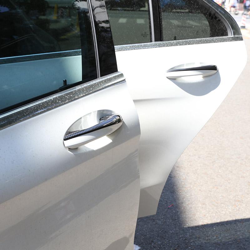 Для Mercedes Benz A Class A180 A200 A250 W177 V177 B Class W247 Автомобильный АБС-пластик из углеродного волокна, хромированная накладка на дверную ручку