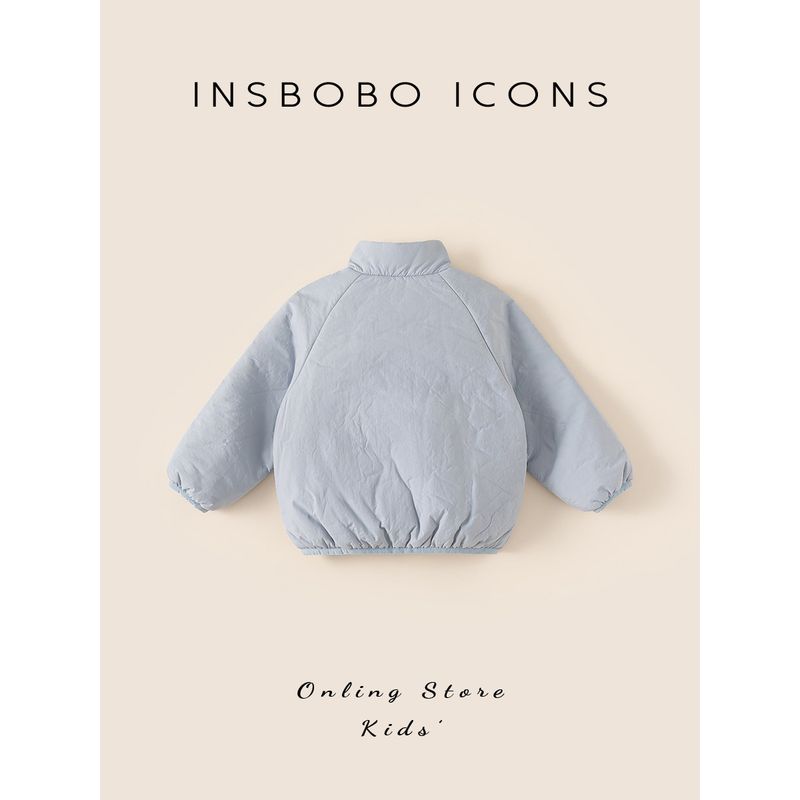 Insbobo Kidsren's Cotton Clothing 2025 New Style Girls' Thickeneded Winter Jackets Boys' Stylish Autumn and Winter Warm Tops