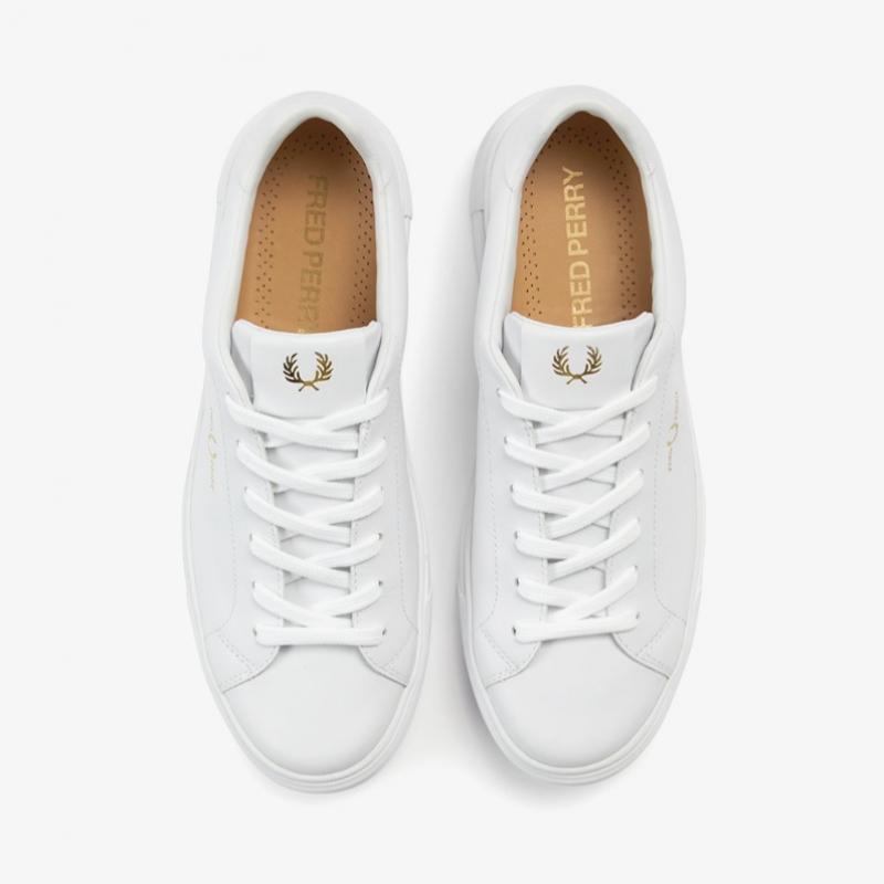 Fred Perry Мужские Белые Кроссовки B71 Кожаные