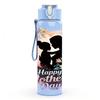 1PC Mickey Mom Happy Mothers Day Print 750ml Color Plastic Sports Water Bottle Leakproof Flip Straw Lid Suitable for Sports Office Home Use