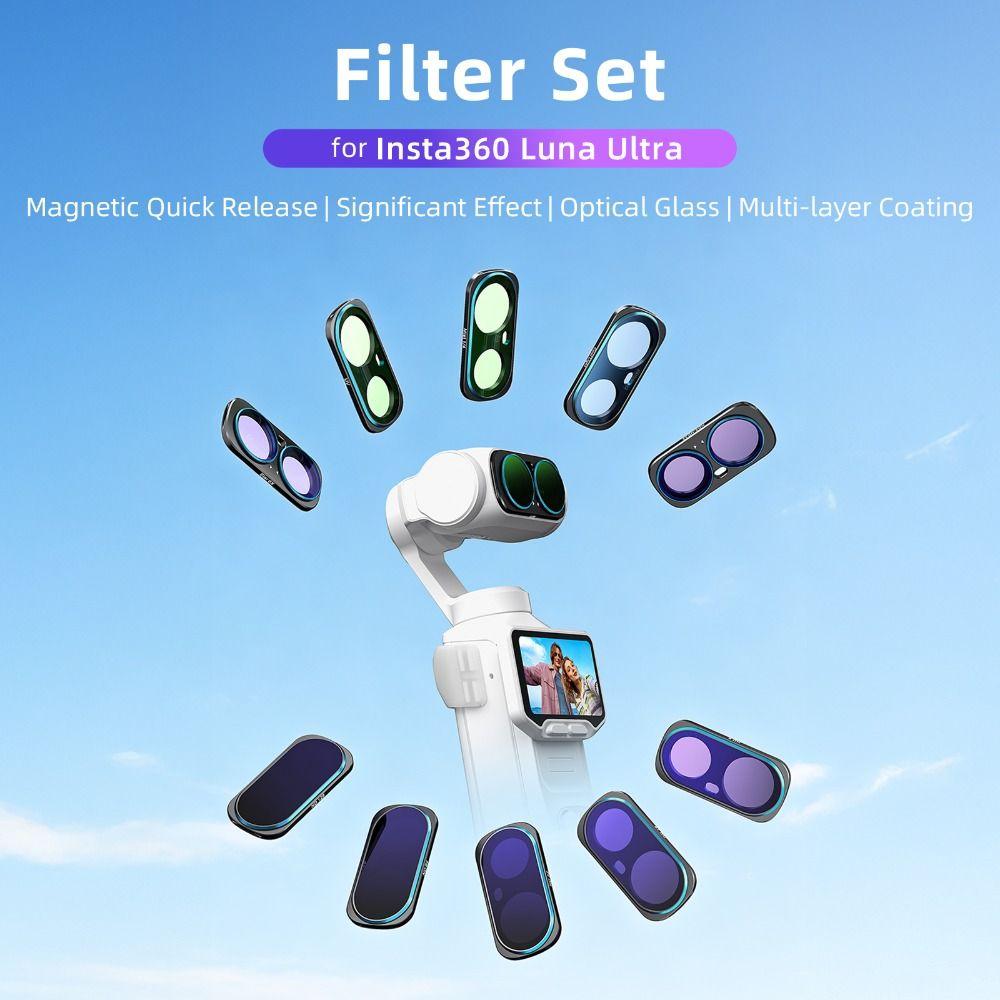 CPL Filters Kit Adjustable ND2-32 Lens Protector for Insta360 Luna Ultra Gimbal Camera Accessories