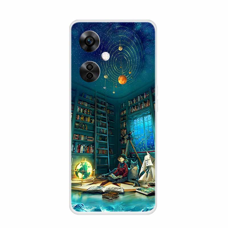 For OnePlus Nord CE 3 Lite 5G Cases Wolf Clear Soft TPU Silicone Phone Cover For One Plus Nord CE 3 5G Case Transparent Etui