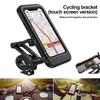 Waterproof Motorcycle Bicycle Phone Holder Fully Enclosed Rainproof Bike Phone Stand 360° Adjustable Cell Phone Holder