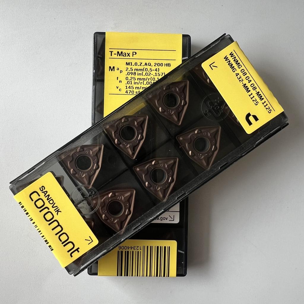 SANDVIK / WNMG080408-MM 1125 / Original Swedish hard alloy blade 10 Pcs