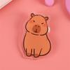 9 шт./компл. брошь капибара милый мультяшный значок в виде животного значки на сумку с изображением животных украшения для одежды для детей подарки для друзей