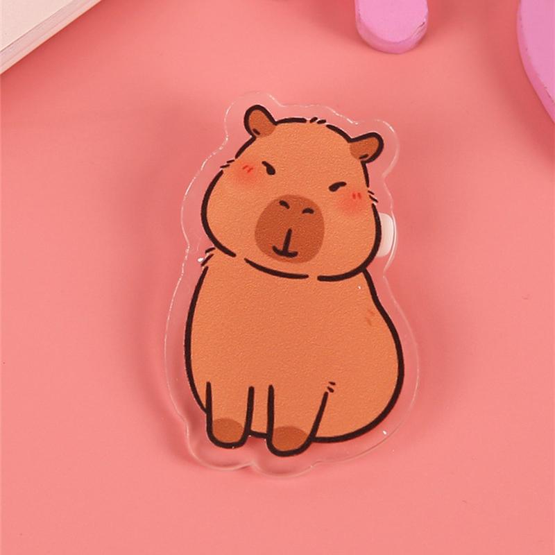 9 шт./компл. брошь капибара милый мультяшный значок в виде животного значки на сумку с изображением животных украшения для одежды для детей подарки для друзей