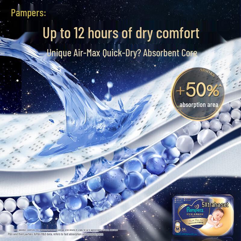 Pampers Ночные подгузники для сна Night Expert