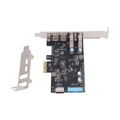 Карта PCIE на USB 3.2 Gen 1 Пропускная способность 10 Гбит/с 4 USB Карта адаптера расширения PCIe для настольного ПК