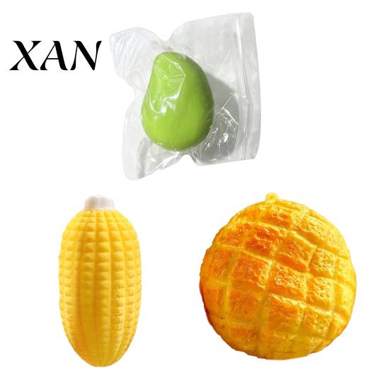 Slow Rising Fidget Toys Fake Pineapple Bread Squeeze Toy, Stress Relief Realistic Corn Sensory Soft Simulated Mango Office Desk Toy Gadgets