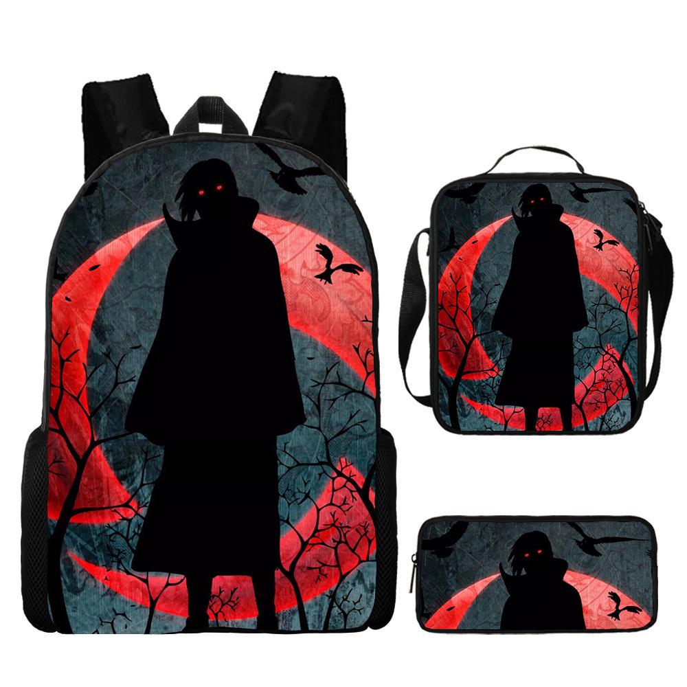 Naruto Naruto Surrounding Primary School Bag Cartoon Animation Backpack Satchel Pencil Case