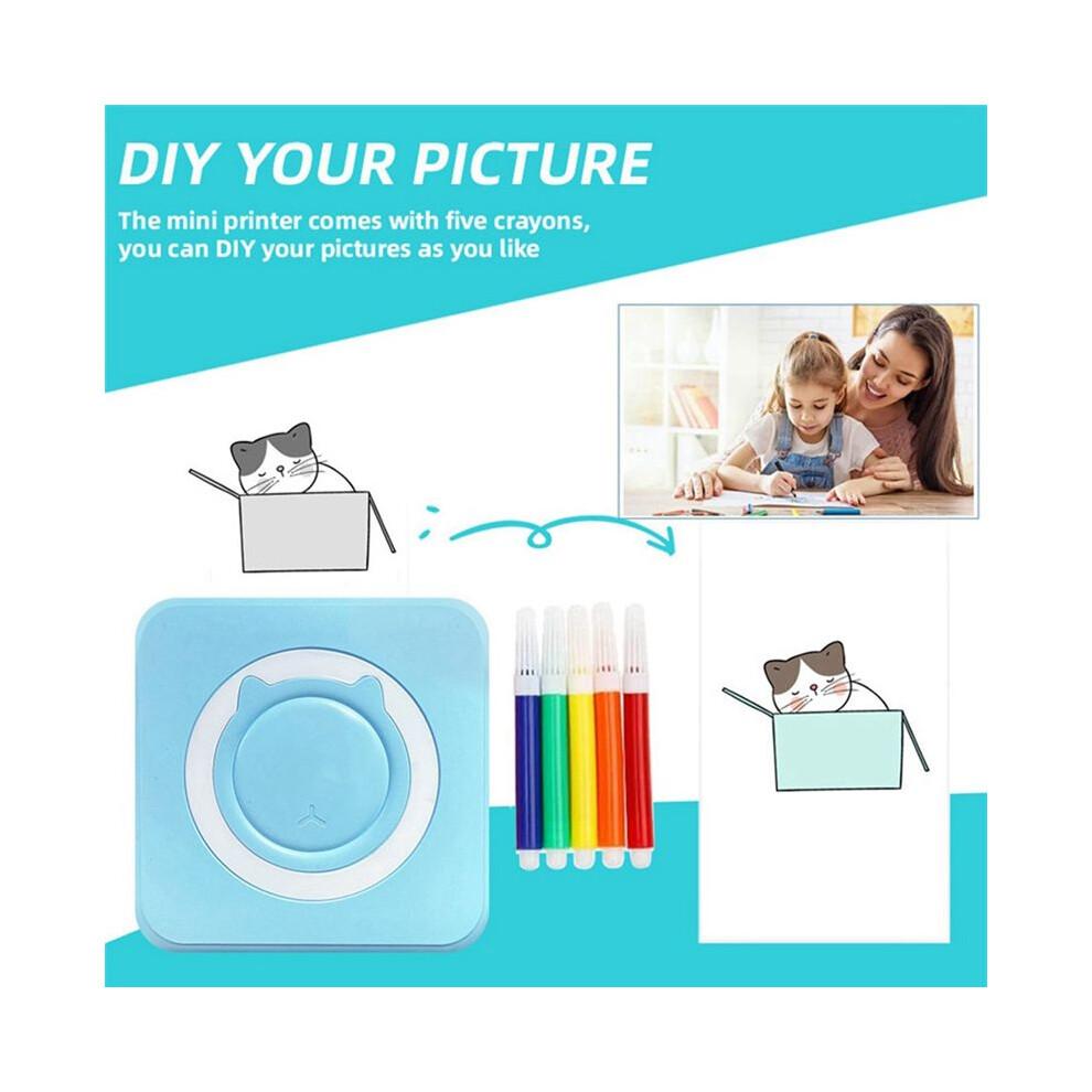 Label Printer Thermal Portable Printer Inkless Sticker Paper Wireless Portable Printer
