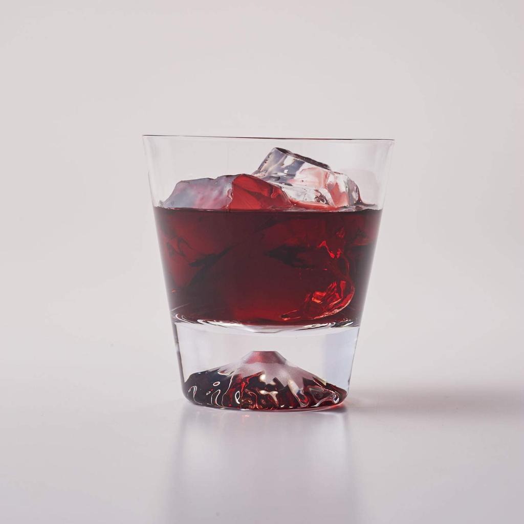 Tajima Glass Edo Glass Стекло Fuji в деревянной коробке.