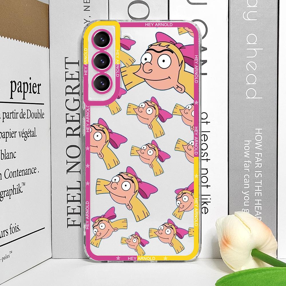 Чехол-бампер A_Arnolds Helga Мультяшный для Samsung Galaxy A55 A54 A53 A51 A70 A32 A31 A22 A13 A52 5G Прозрачный Мягкий Чехол-Кожура