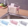 Kitchen Clip-on Faucet Racks Sponge Rag Plastic Drain Shelf Sink Hanging Storage Box