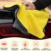 Car Wash Cloth Thickened Ultra Soft Dual Color Water Absorption Microfiber Waxing Towel for Automobile