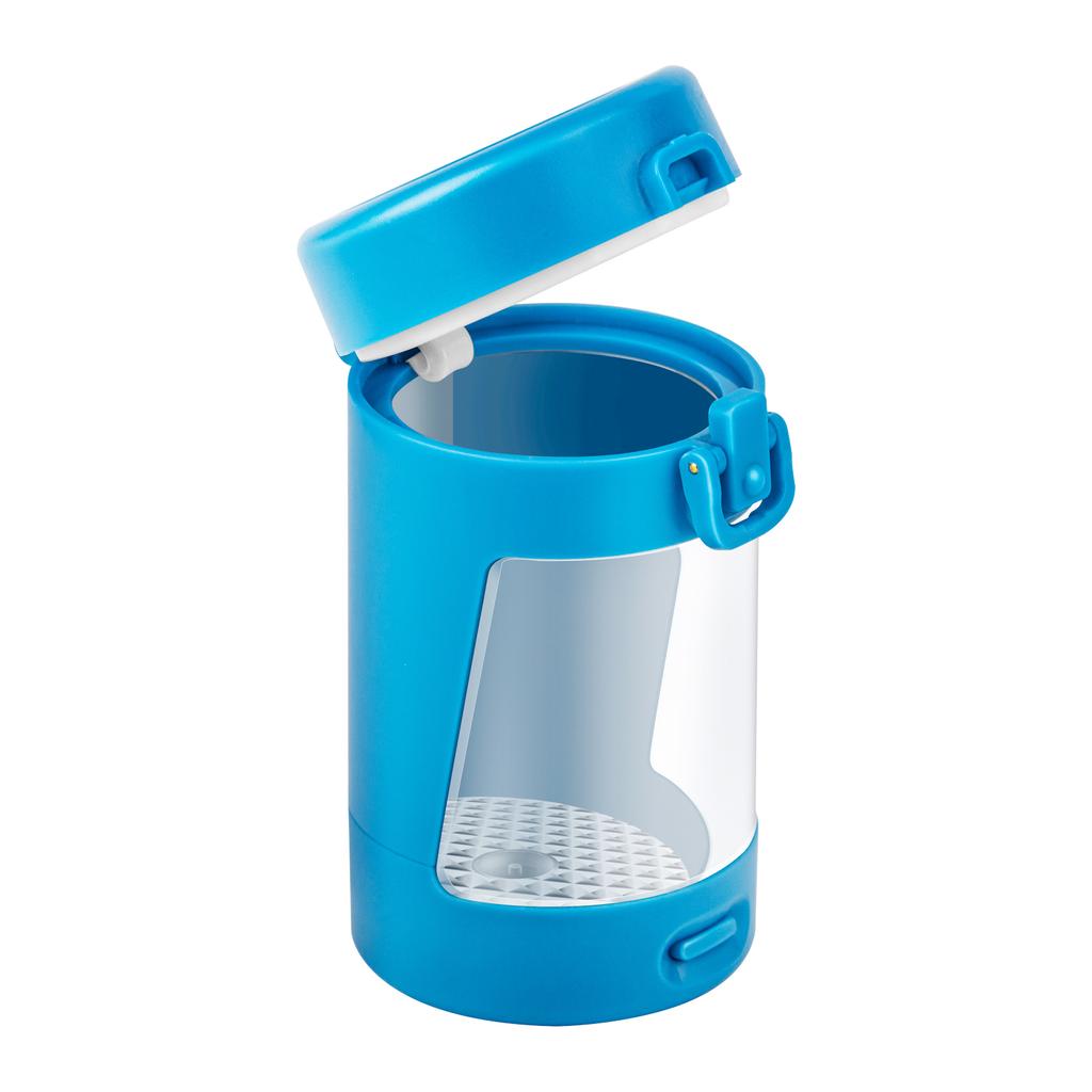 LED Lights Storage Container USB Rechargeable 50ml  Stash Jar Moisture-proof Sealed Can with Magnifying Lid Fathers Day Gift