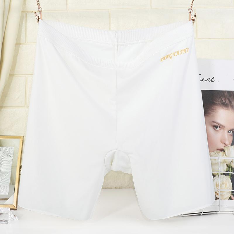 Женские бесшовные трусы-боксеры Ice Silk с высокой талией больших размеров