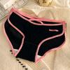 Нижнее белье для девочек из чистого хлопка, дышащие, удобные, сексуальные трусы, хлопковые трусики с промежностью и средней талией, треугольные трусики Pure Desire