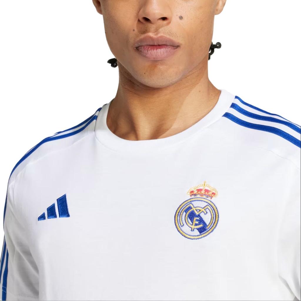 Adidas Real Madrid DNA Tee White Men Streetwear IT3814