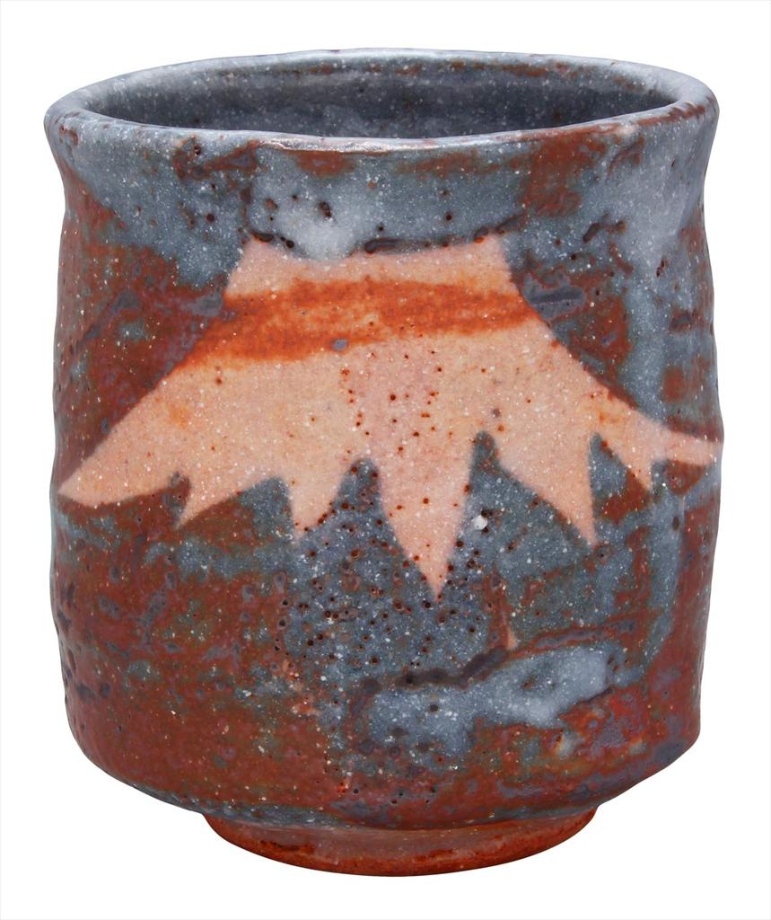 Mino Ware Teacup by Ryoji Gray Shino Fuji Made In Hayashi, Design, Japan, 138-0009