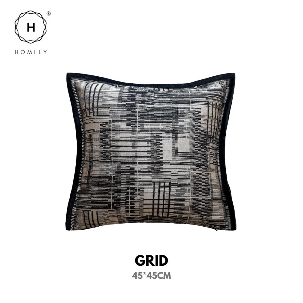 Homlly Noir Monochrome Decorative Pillow Cushion Cover (x2pcs)