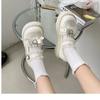 Round Toe Thick Sole JK Lolita Mary Jane Cute Women Shoes with Bow Sweet Simple Comfortable Versatile Casual Loafers