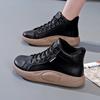 Women's Sports Shoes Spring and Autumn Style High Top White Shoes Student Versatile Sponge Cake Shoes