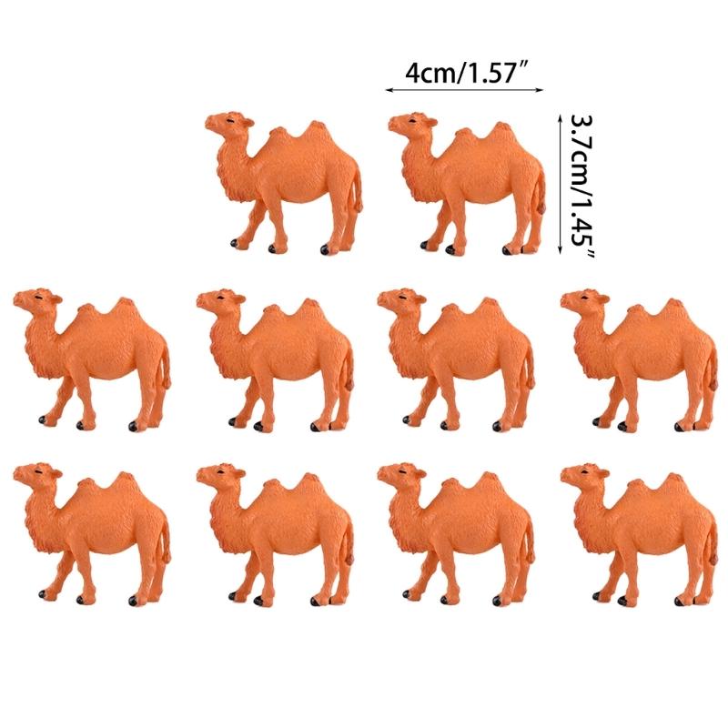 Camels Desert Ornament Model Figurine Glass Decorations Mini Craft Garden Fairys Decorations DIY Access