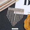 Европейская и корейская роскошная личность флэш бриллиант бахрома брошь темперамент универсальная жемчужная корсажная ряд бриллиантовая булавка костюм кардиган аксессуары
