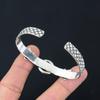 Mothers day Sale Atlantisite Gemstone 925 Sterling Silver Unique Bangle Jewelry