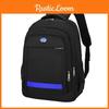 Breathable Striped Neutral Backpack Travel Casual Student Schoolbag Durable