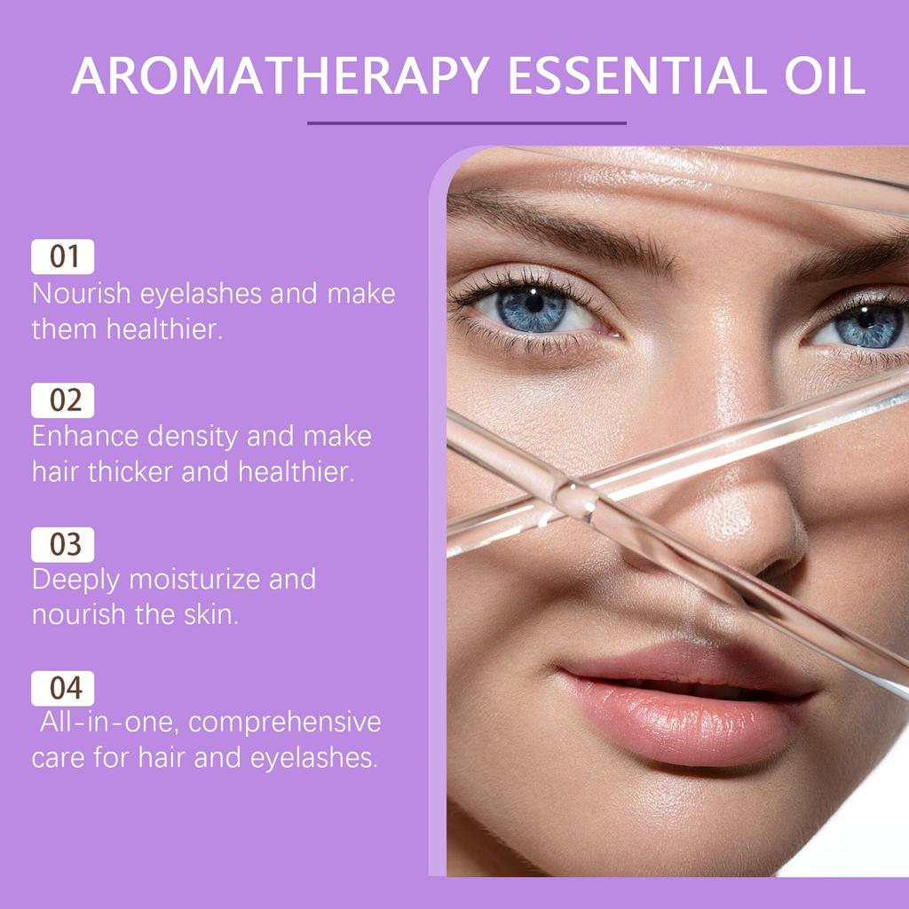 Масло-сыворотка с лавандой, натуральное ароматерапевтическое масло-сыворотка, масло для фиксации волос, масло для роста, используется в диффузорах и ароматерапии, 10 мл