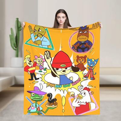 Parappas Print Blanket For Men Women Warm Cozy Fluffy Throw Blankets for Bed 50x60 Inches Multi-size