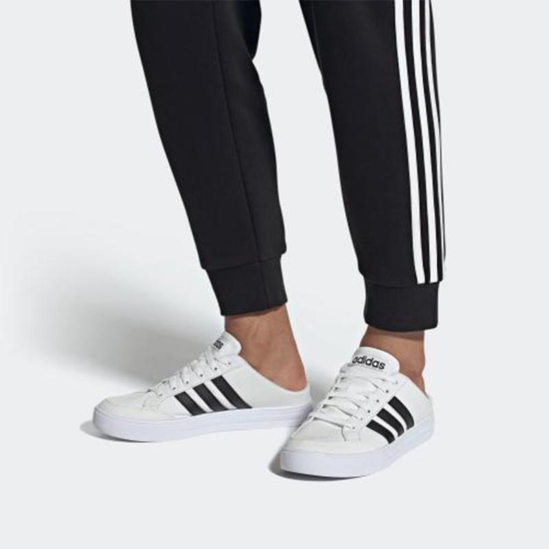 Adidas Vs Set Mule 'White Black' FX4849