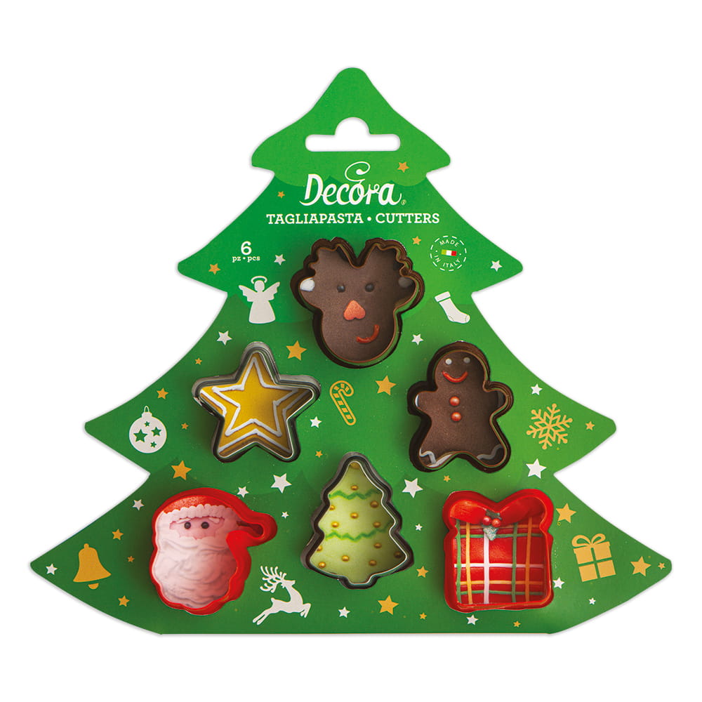 Mini Cookie Cutters 6 Pcs Christmas