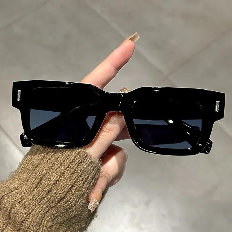 Luxurious Rectangle Sunglasses Women Men Fashion Brand Designer Eyeglasses Casual Sun Glasses Female Male Outdoor Eyewear