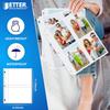 Better Office Products Photo Album Refill Sheets, 3.5 x 5 Inch, Heavyweight, Diamond Clear 3 Ring Photo Binder Page Refills, 200 Total Photos, Each