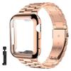 Чехол+Ремешок Ремешок для iWatch Ultra2 49 мм Металлический ремешок из нержавеющей стали Для Apple Watch 9 41 45 мм 44 мм 40 мм Серии SE 8 7 6 5 4 Чехол