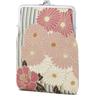 Noren Goshuincho for 2 Books Item Flower Pink 22 X Depth Made In Square Clasp Seal Case Case/Bag (Precious Case/Retro - Beige) 14cm, 2.5cm / Japan,