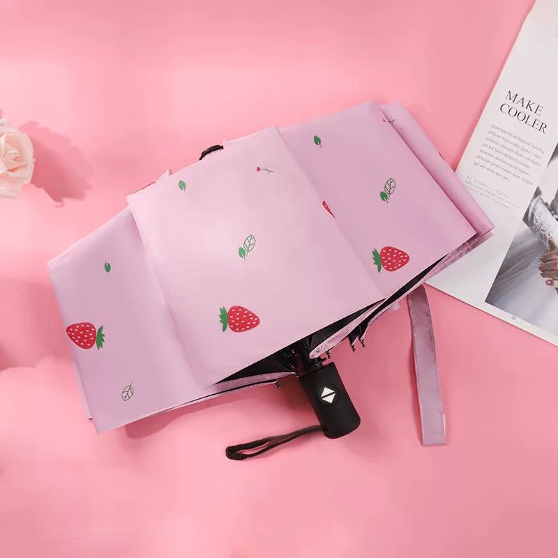 Large Quantity of Automatic Black-Coated Sun Umbrellas for Sun Protection and Shading, 70% off Umbrellas with Custom Logo for Gifts and Advertising