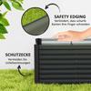 Raised garden bed, set of 2. Planter box. Extra deep. Metal. 120 x 60 x 60 cm. Dark gray
