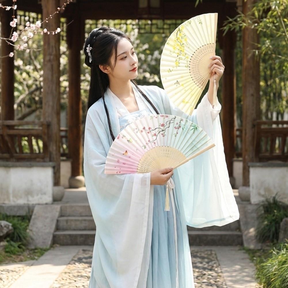 Chinese Style Tassel Folding Fan Swallow Handheld Fan Vintage Bamboo Fan Girl Gift