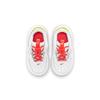 Nike Air Force 1 Toggle Low top Skateboard Shoes White Red Yellow Infant Toddler (Unisex) Toddler Shoes CU5289 102
