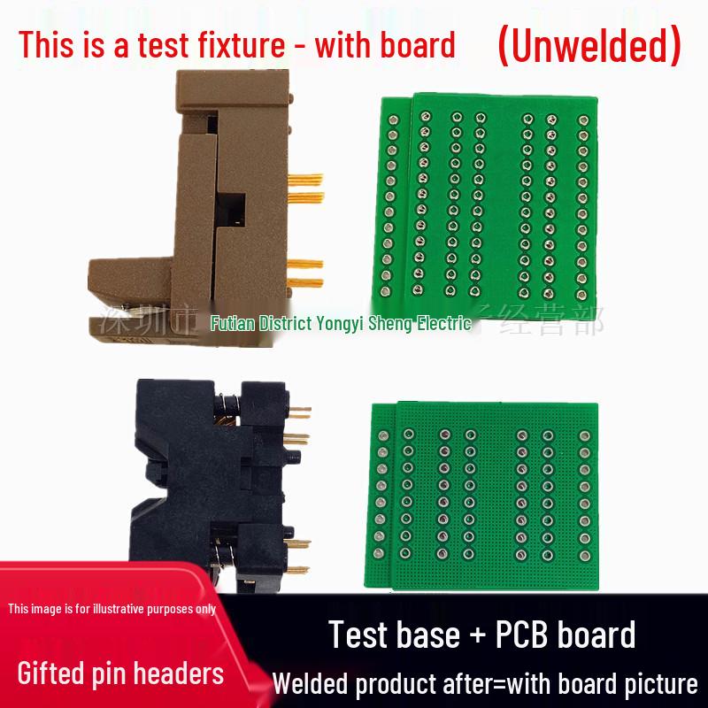 QFN20 3.5x3.5mm Gold-Plated Aging Test Socket for 20L DFN Chip Burn-in